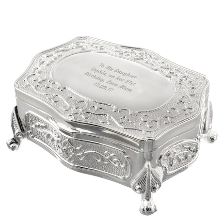 Personalised Any Message Small Antique Trinket Box - Trinket Boxes at Gift Moments