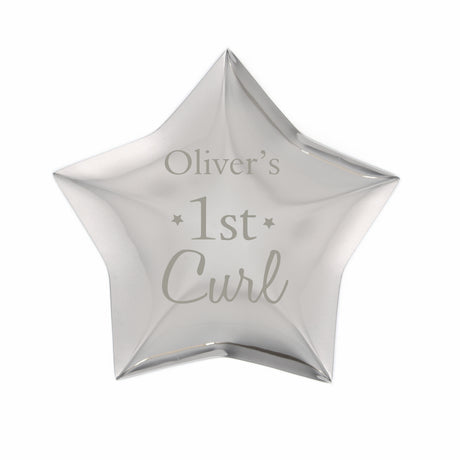 Personalised 1st Curl Star Trinket Box - Trinket Boxes at Gift Moments