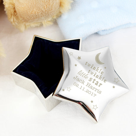 Personalised Twinkle Twinkle Star Trinket Box - Trinket Boxes at Gift Moments