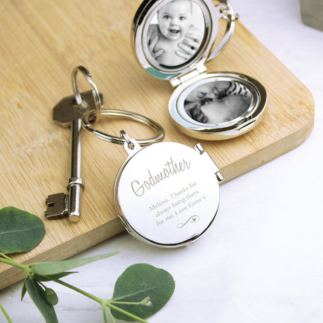 Personalised Swirls & Hearts Photo Keyring - Keyrings at Gift Moments