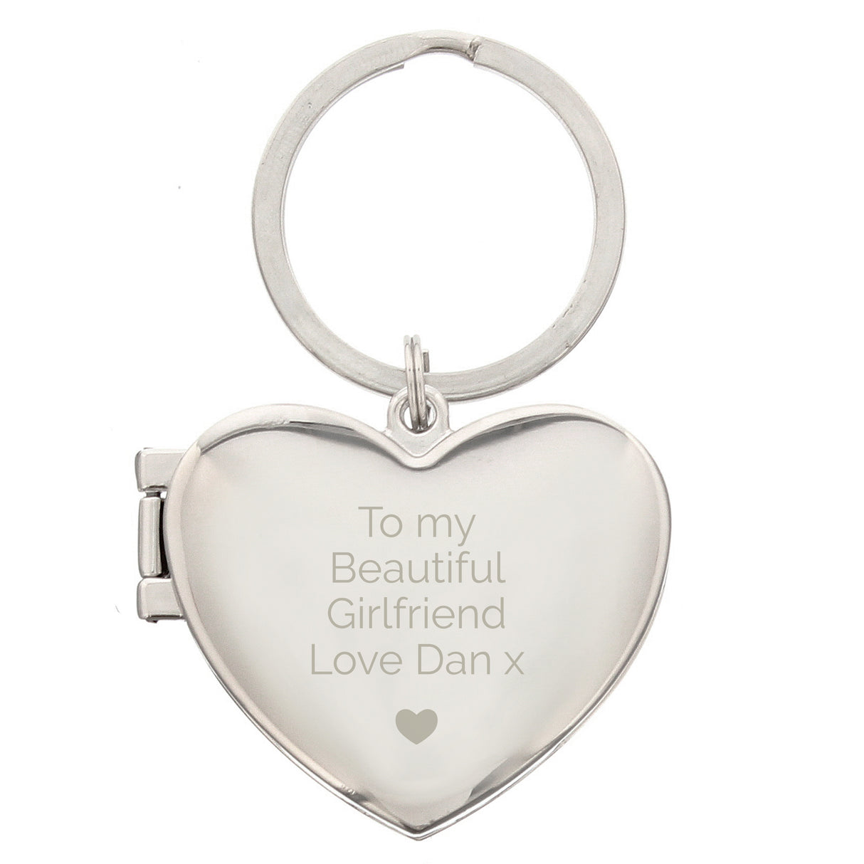 Personalised Heart Photoframe Keyring - Keyrings at Gift Moments