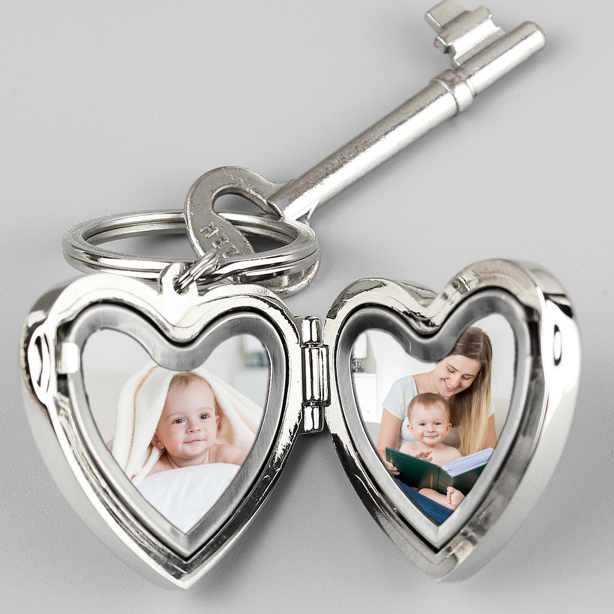 Personalised Heart Photoframe Keyring - Keyrings at Gift Moments