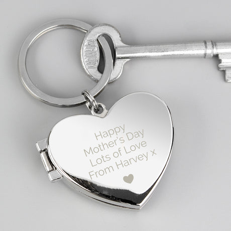 Personalised Heart Photoframe Keyring - Keyrings at Gift Moments