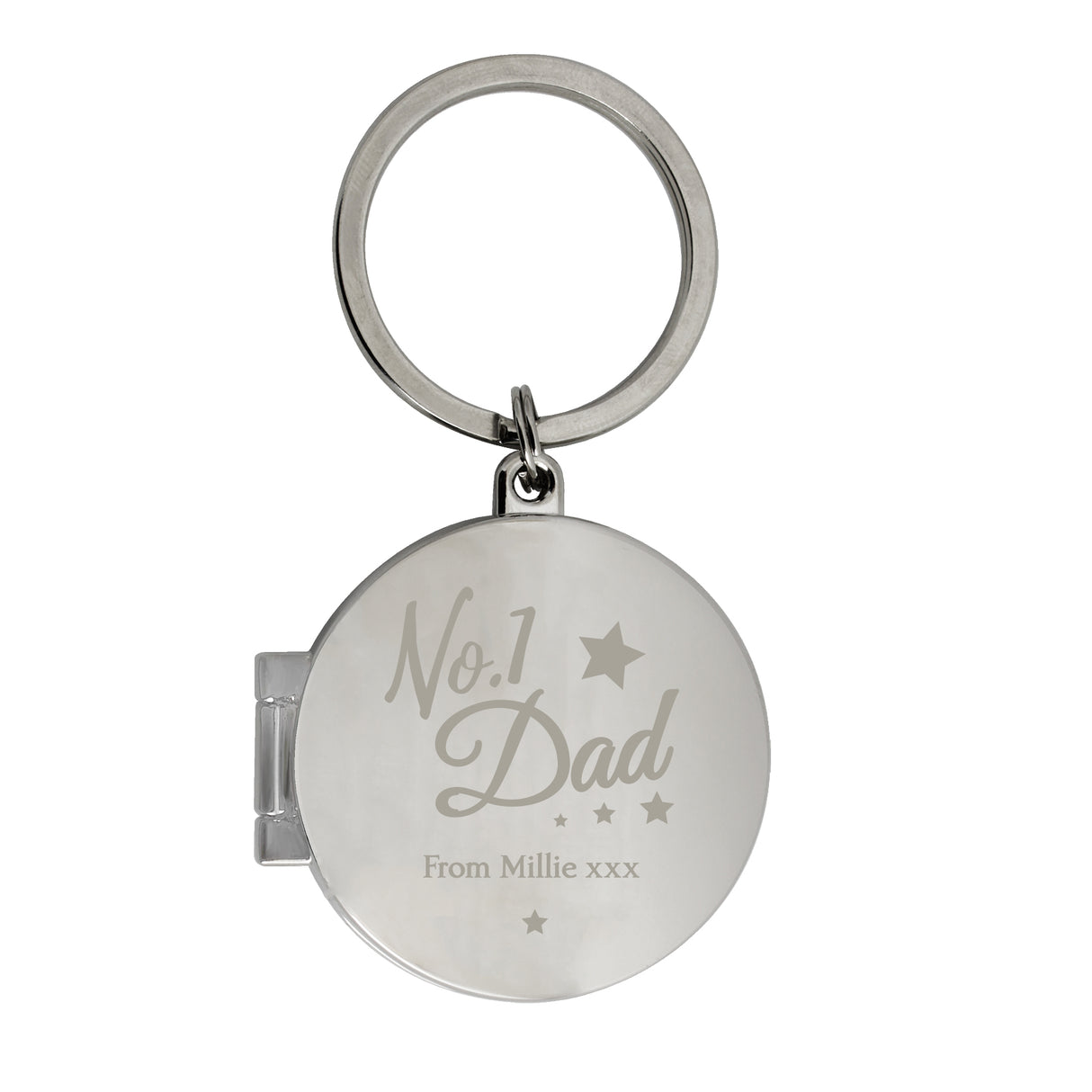 Personalised No.1 Dad Photo Keyring