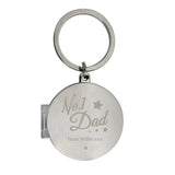 Personalised No.1 Dad Photo Keyring