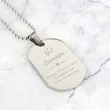 Personalised No.1 Stainless Steel Dog Tag Necklace - Jewellery at Gift Moments