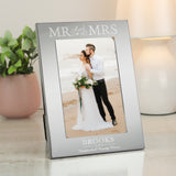 Personalised Mr & Mrs Silver Photo Frame: 3 - Photo Frames By Gift Moments