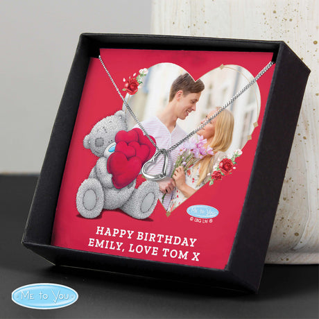 Personalised Me To You Photo Upload Heart Necklace and Box - Jewellery at Gift Moments