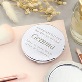 Personalised Free Text Compact Mirror - Compact Mirrors at Gift Moments