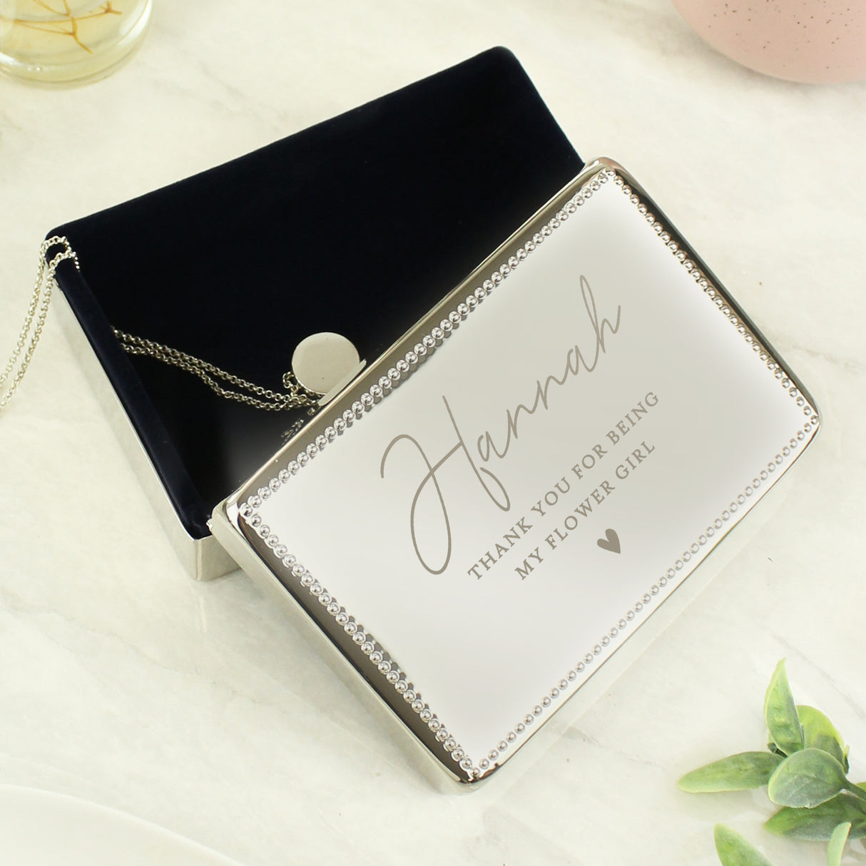 Personalised Engraved Heart Jewellery Box: 1 - Jewellery Boxes By Gift Moments