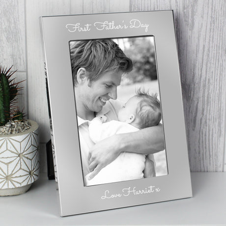 Personalised Silver 5x7 Photo Frame: 1 - Photo Frames By Gift Moments