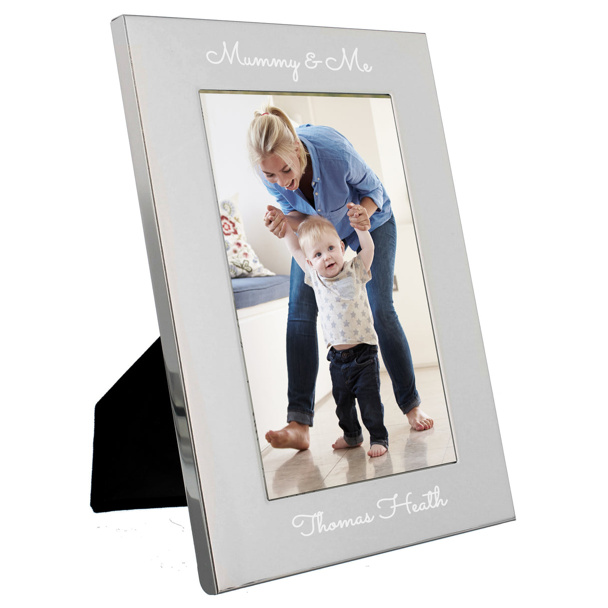 Personalised Silver 5x7 Photo Frame: 2 - Photo Frames By Gift Moments