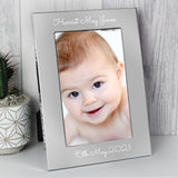 Personalised Silver 5x7 Photo Frame: 3 - Photo Frames By Gift Moments