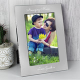 Personalised Silver 5x7 Photo Frame: 4 - Photo Frames By Gift Moments