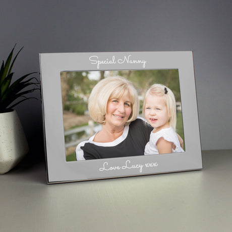 Personalised Silver 5x7 Photo Frame: 2 - Photo Frames By Gift Moments