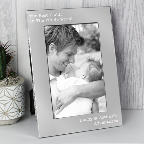 Personalised Silver 5x7 Photo Frame: 5 - Photo Frames By Gift Moments