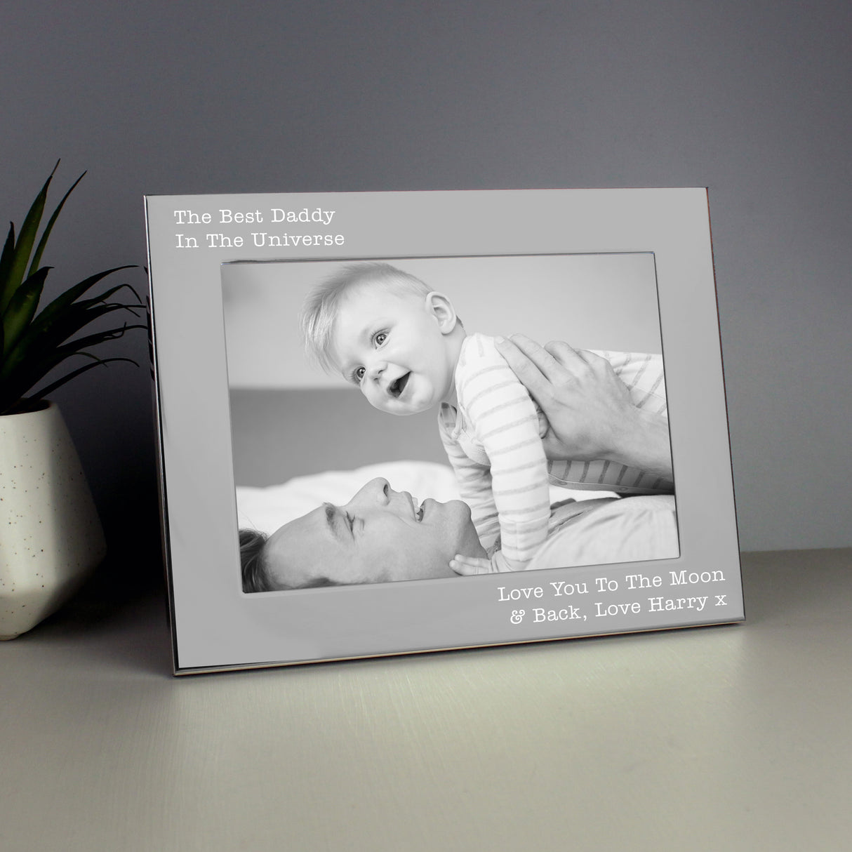 Personalised Silver 5x7 Photo Frame: 5 - Photo Frames By Gift Moments