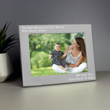 Personalised Silver 5x7 Photo Frame: 7 - Photo Frames By Gift Moments