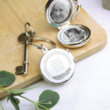 Personalised In Loving Memory Round Photo Keyring Default Title - Keyrings at Gift Moments