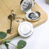 Personalised In Loving Memory Round Photo Keyring - Keyrings at Gift Moments