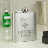 Personalised Emergency Supply Hip Flask Default Title - Hip Flasks at Gift Moments