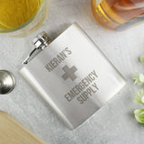 Personalised Emergency Supply Hip Flask - Hip Flasks at Gift Moments