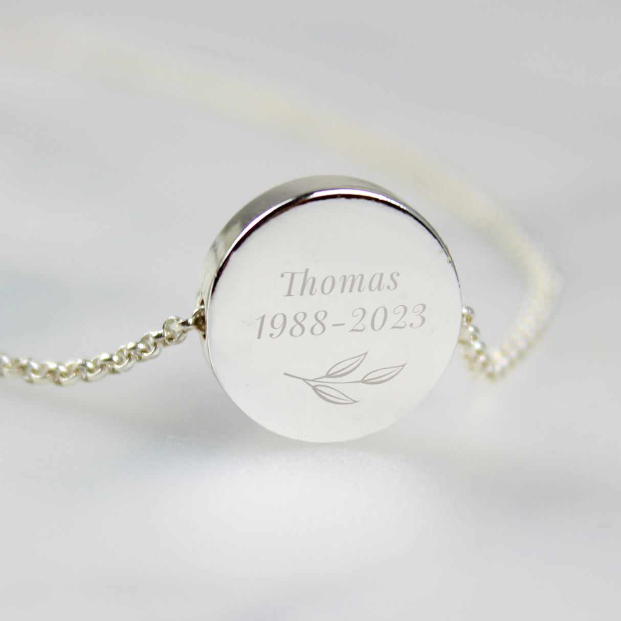 Personalised Botanical Memorial Photo Upload Necklace and Box - Jewellery at Gift Moments