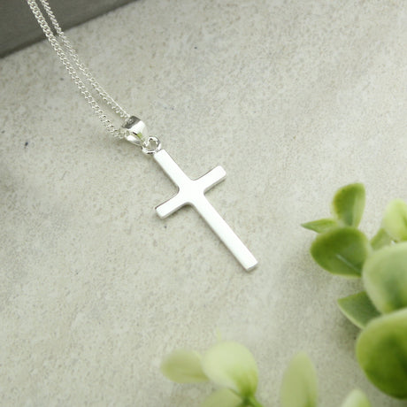 Personalised In Loving Memory Cross Sentiment Necklace and Box - Jewellery at Gift Moments