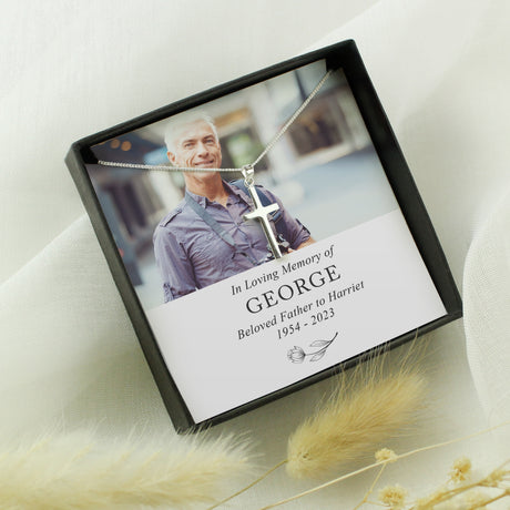 Personalised In Loving Memory Photo Upload Necklace and Box - Jewellery at Gift Moments