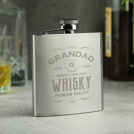 Personalised Whisky Hip Flask - Hip Flasks at Gift Moments