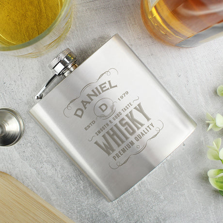 Personalised Whisky Hip Flask - Hip Flasks at Gift Moments