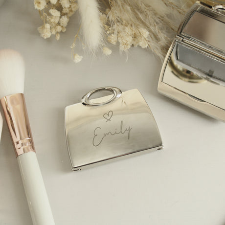 Personalised Handbag Compact Mirror - Compact Mirrors at Gift Moments