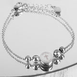 Personalised Silver Plated Cross Round Bracelet - Jewellery at Gift Moments