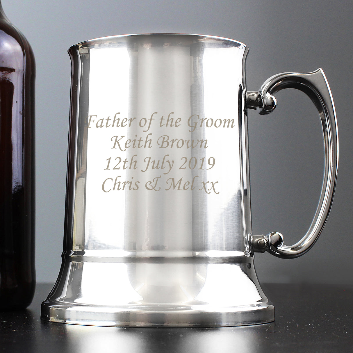 Personalised Stainless Steel Tankard Default Title - Tankards at Gift Moments