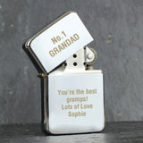 Personalised Silver Lighter - Custom Engraved Gift Default Title - Smoking Accessories at Gift Moments