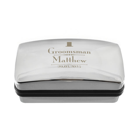 Personalised Groomsman Cufflink Box - Cufflink Boxes at Gift Moments