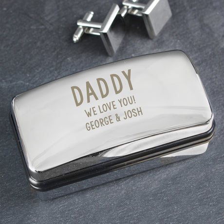 Personalised Free Text Cufflink Box - Cufflink Boxes at Gift Moments