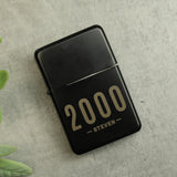 Personalised Date & Name Black Lighter - Smoking Accessories at Gift Moments