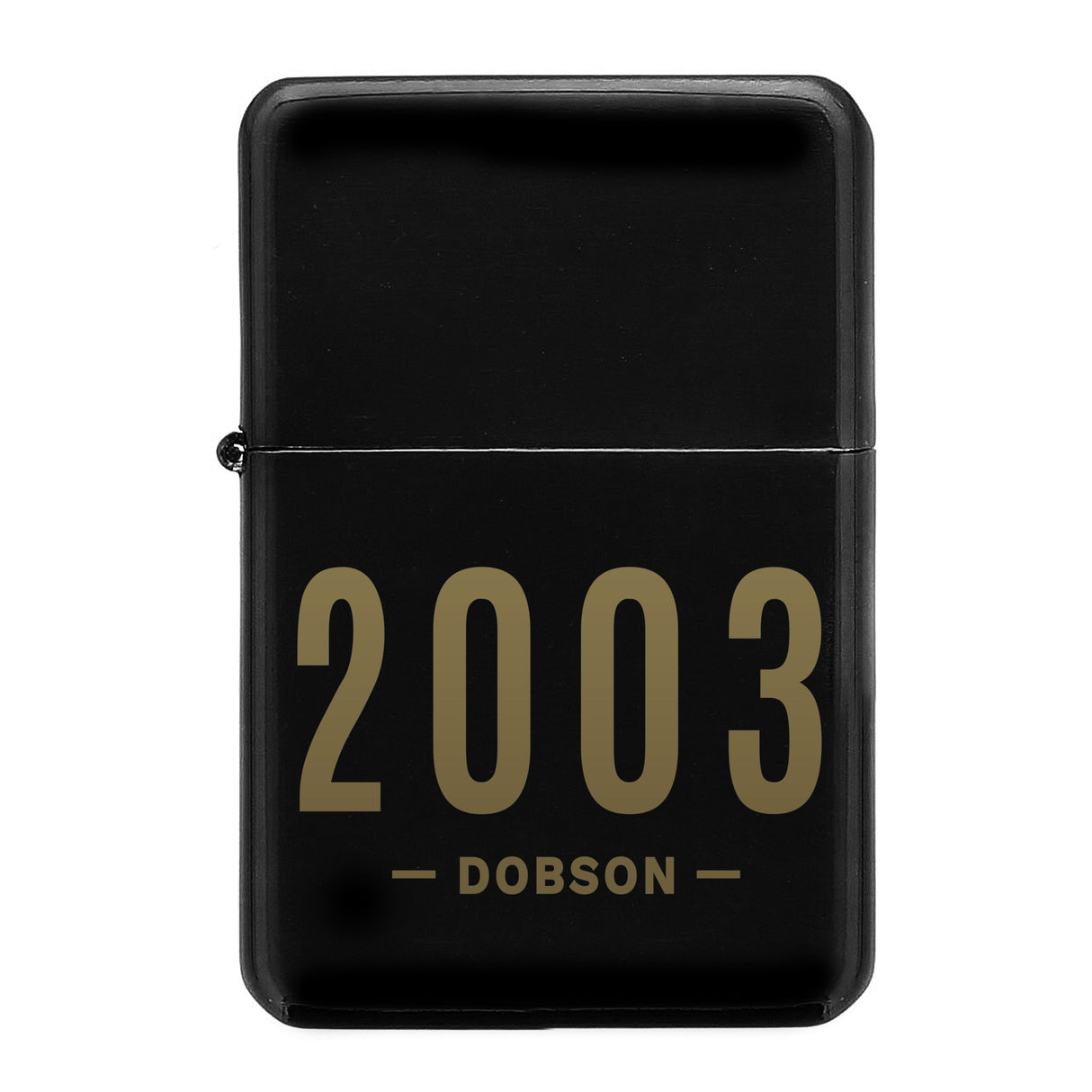 Personalised Date & Name Black Lighter - Smoking Accessories at Gift Moments