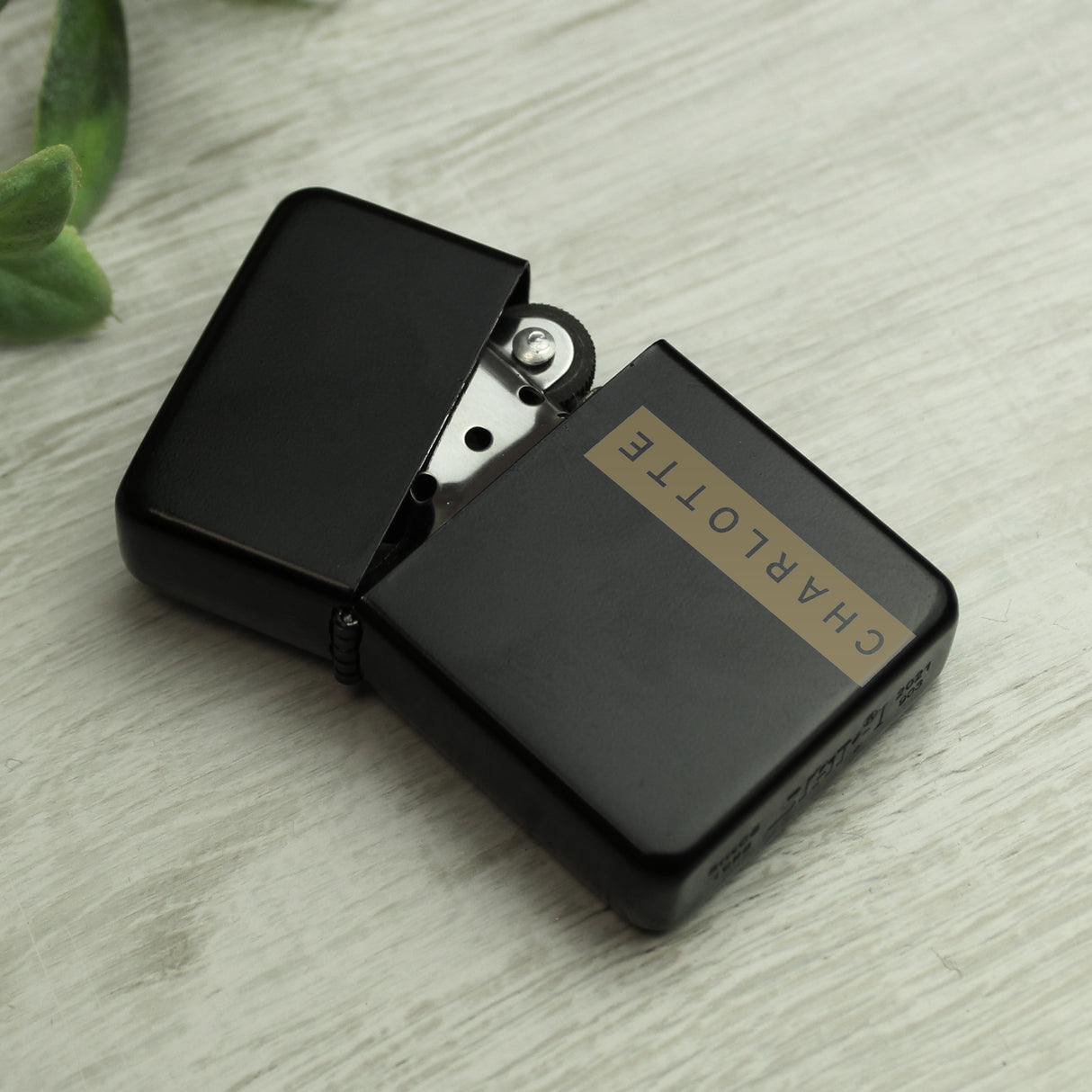 Personalised Black Name Lighter: 6 - Smoking Accessories By Gift Moments