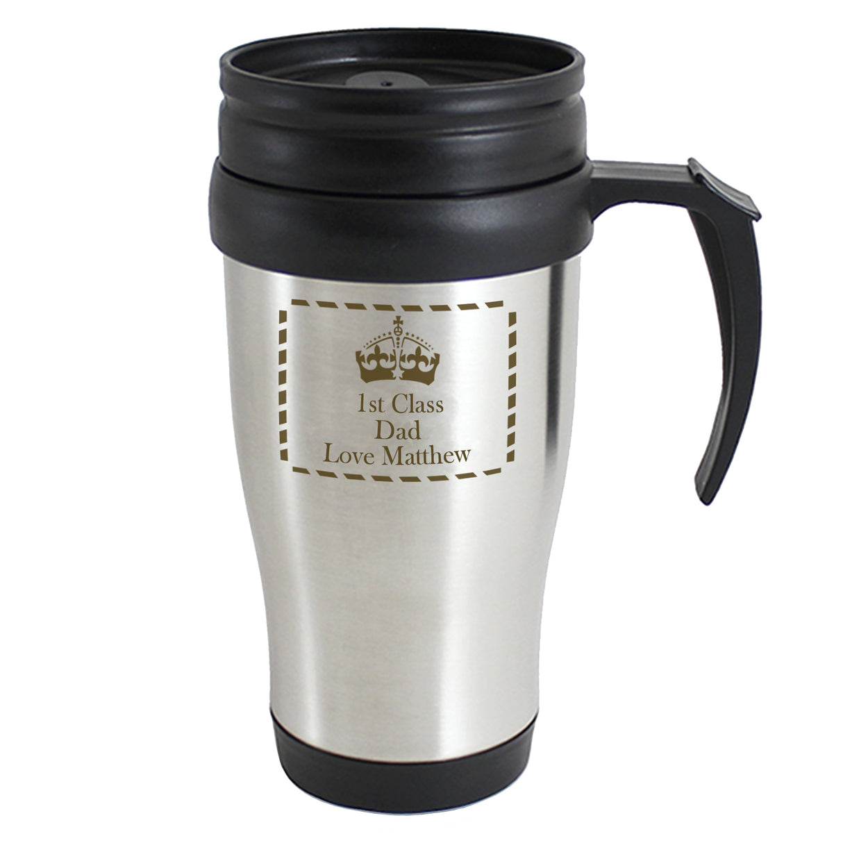 Personalised Crown Travel Mug Default Title - Travel Mugs at Gift Moments