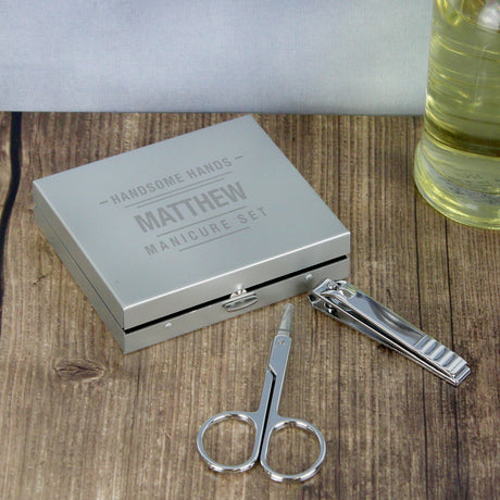 Personalised Handsome Hands Manicure Set Default Title - Accessories at Gift Moments