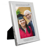 Personalised Silver Graduation 4x6 Photo Frame: 4 - Photo Frames By Gift Moments