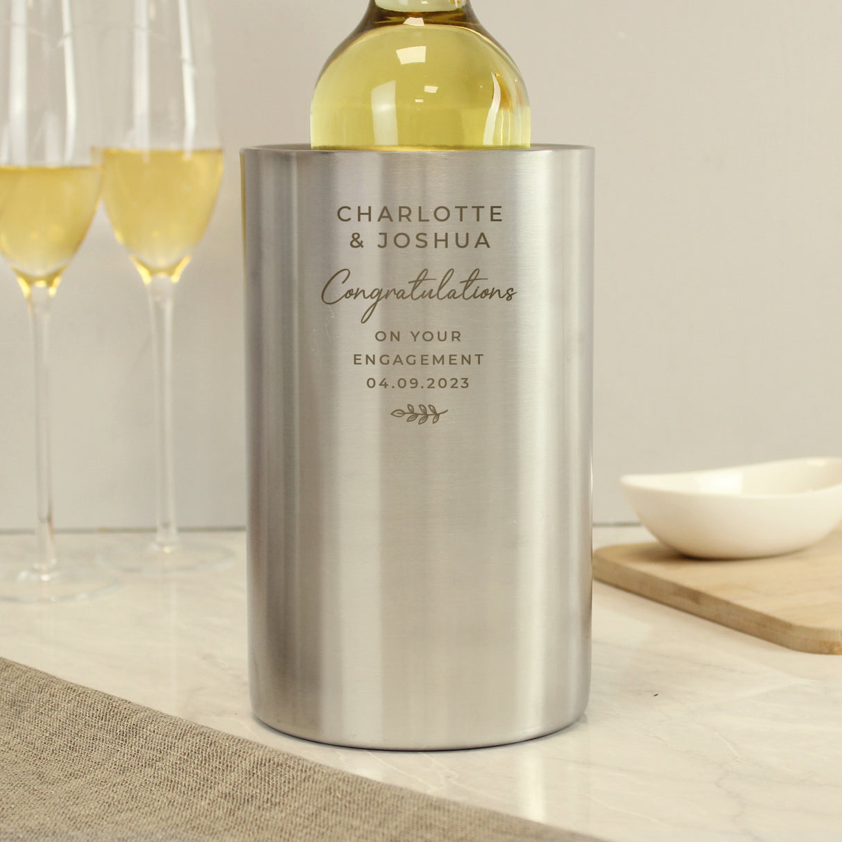 Personalised Free Text Wine Cooler - Barware at Gift Moments