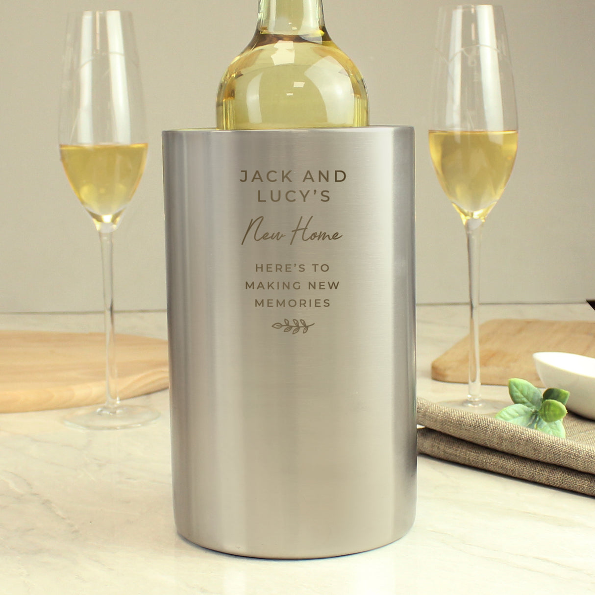 Personalised Free Text Wine Cooler - Barware at Gift Moments