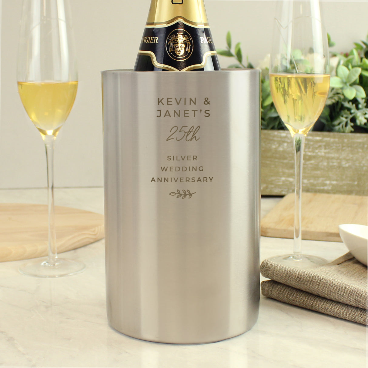 Personalised Free Text Wine Cooler - Barware at Gift Moments