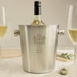 Personalised House Stainless Steel Ice Bucket - Barware at Gift Moments