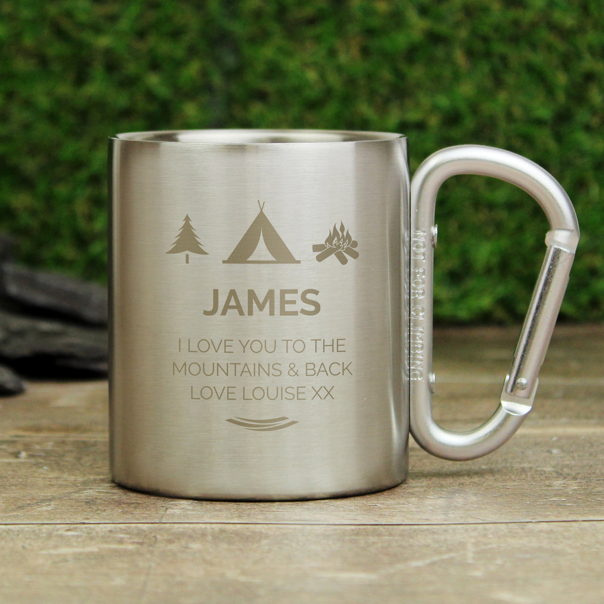 Personalised Wilderness Wanderer Stainless Steel Mug - Outdoor Mugs at Gift Moments