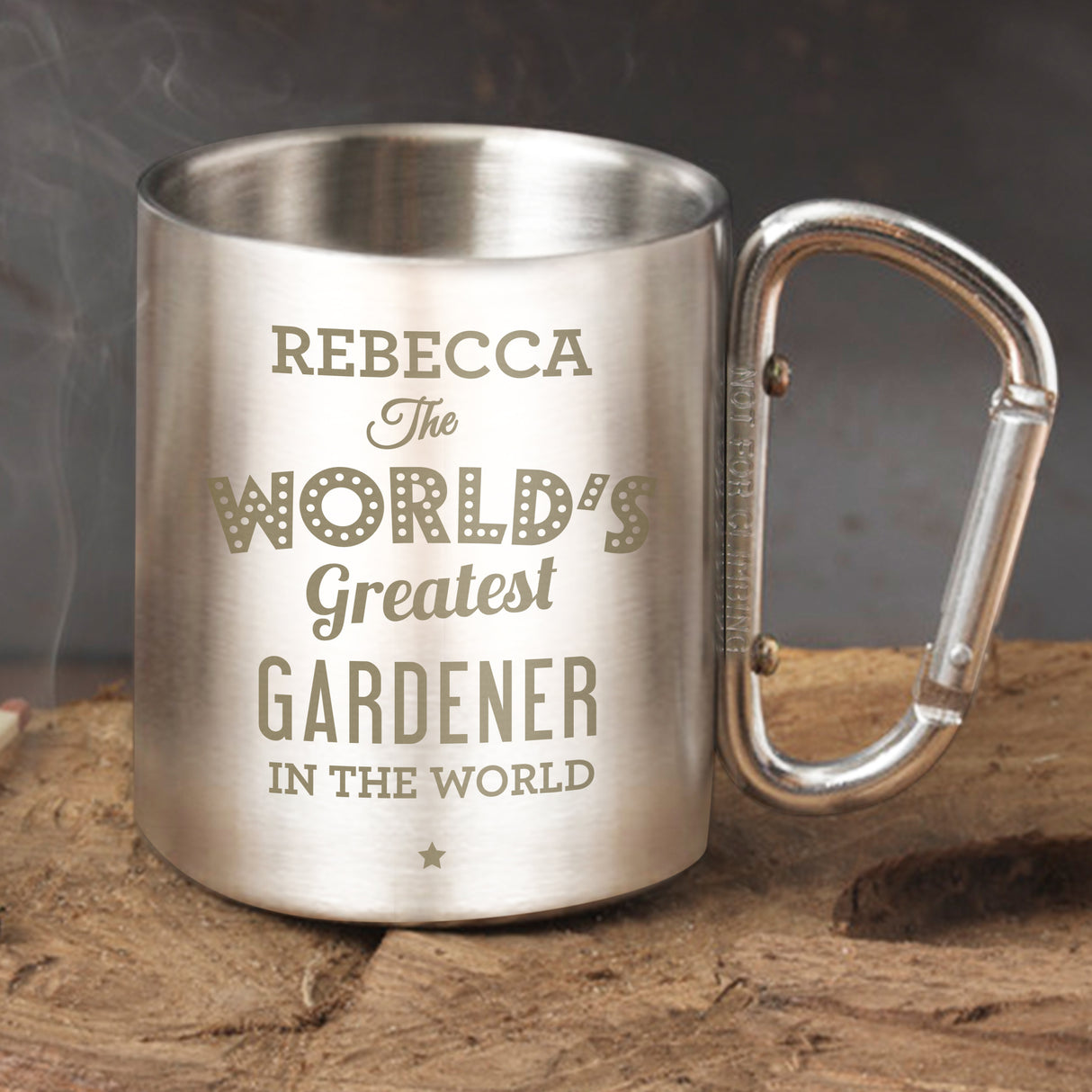 Personalised 'The World's Greatest' Stainless Steel Mug Default Title - Outdoor Mugs at Gift Moments