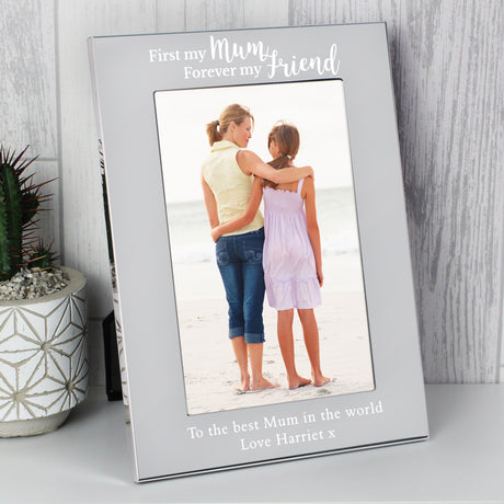 Personalised Silver Photo Frame for Mum: 1 - Photo Frames By Gift Moments